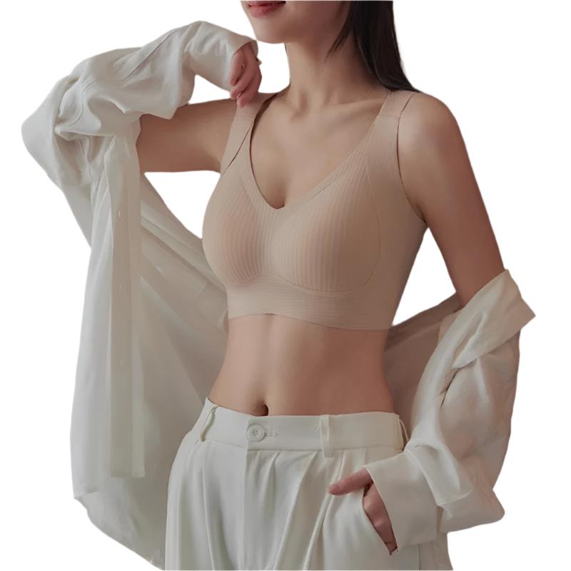 Seamless Pull-Up Bra, Wireless, Anti-Sagging Bra