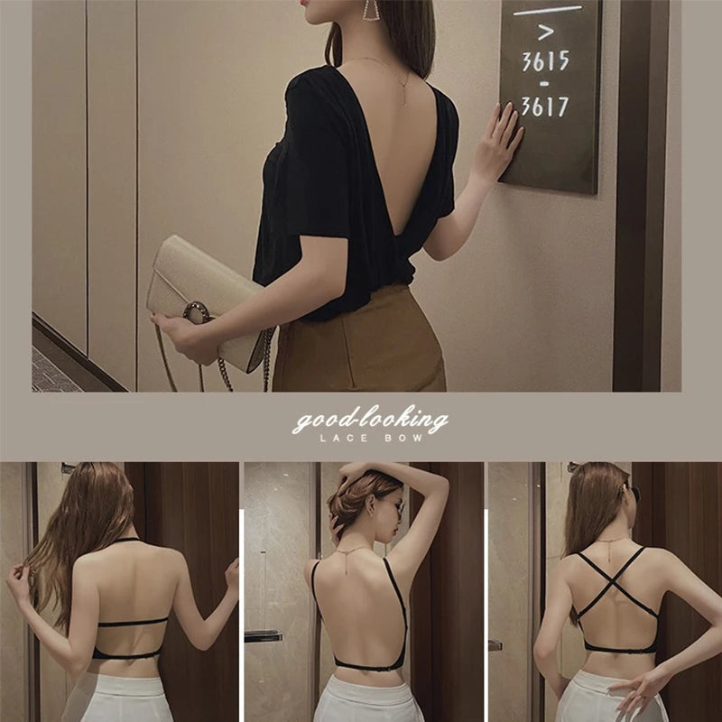 U Shaped Backless, Chest Cushion Bra
