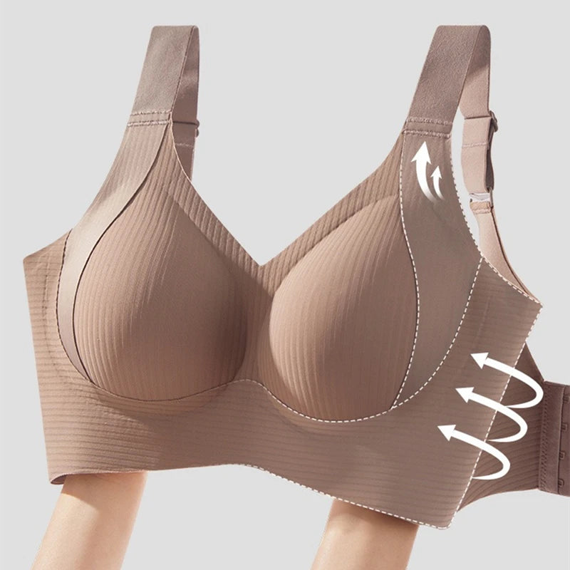 Seamless Pull-Up Bra, Wireless, Anti-Sagging Bra