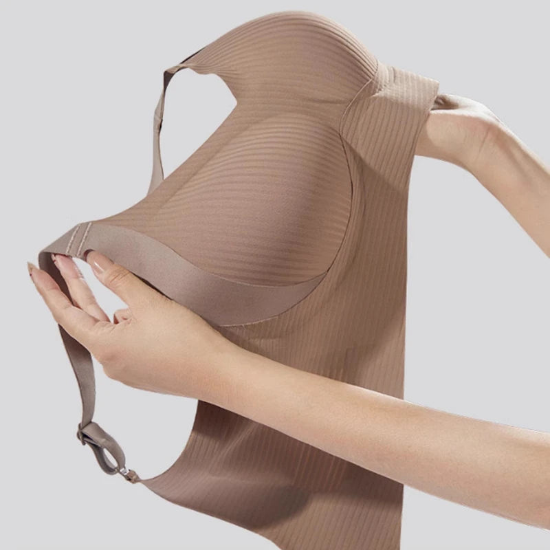 Seamless Pull-Up Bra, Wireless, Anti-Sagging Bra